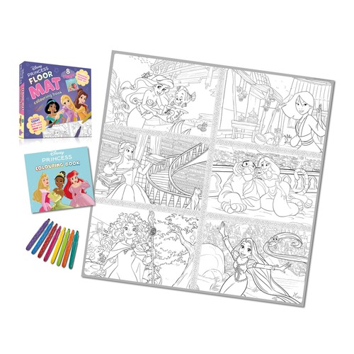 Disney Princess Floor Mat Colouring