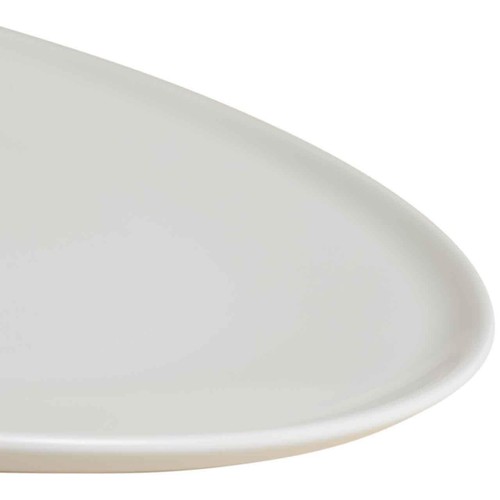 M&S Straight Sided China Dinner Plate, White
