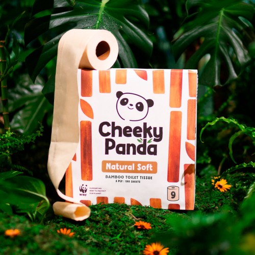The Cheeky Panda Natural Colour Bamboo Toilet Tissue