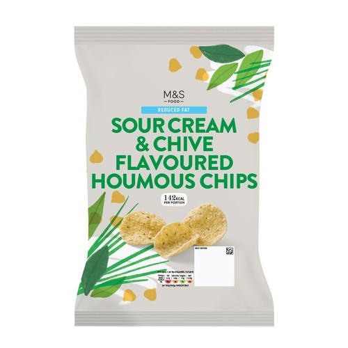 M&S Sour Cream & Chive Flavour Houmous Chips