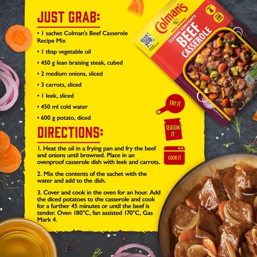 Colman's Beef Casserole Recipe Mix