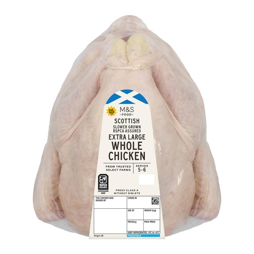 M&S Extra Large Whole Chicken