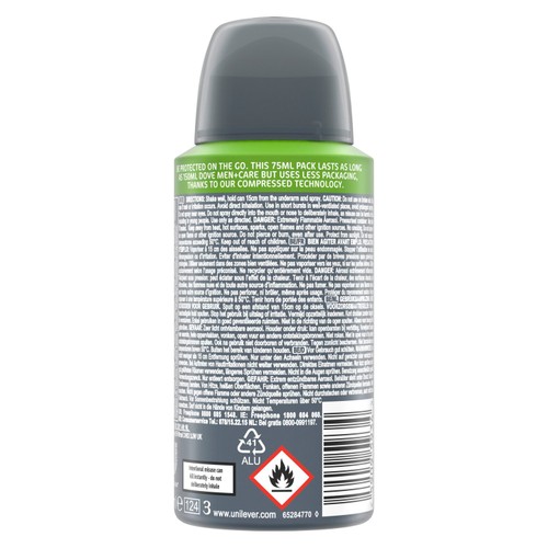 Dove Men+Care Advanced Antiperspirant Deodorant Clean Comfort Travel Size