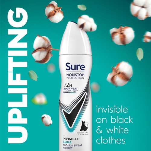 Sure Women 72hr Nonstop Protection Invisible Aqua Antiperspirant Deodorant
