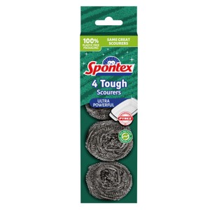 Spontex Tough Scourer 4 Pack