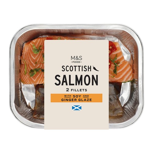 M&S Cook Menu Salmon with Soy & Ginger Dressing