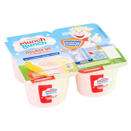 Munch Bunch Double Up Fromage Frais Strawberry & Banana 