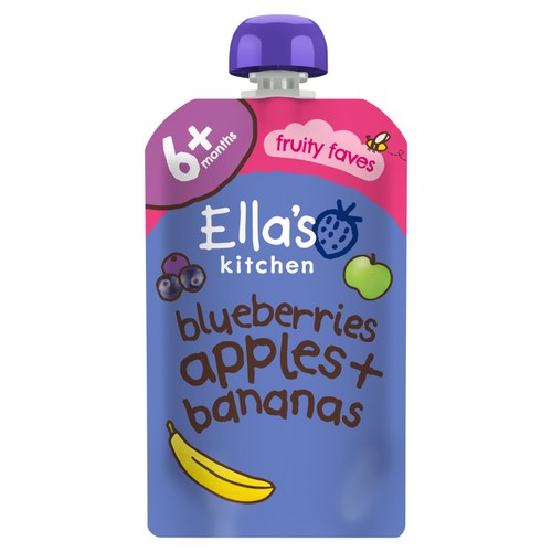 Ella's Kitchen Blueberries, Apples & Bananas Baby Food Pouch 6+ Months