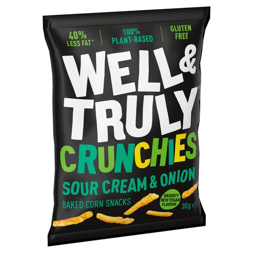 Well&Truly Sour Cream & Onion Crunchies
