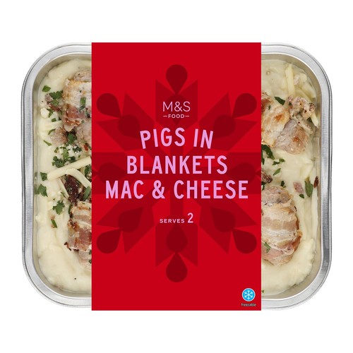 M&S Pigs in Blankets Mac & Cheese