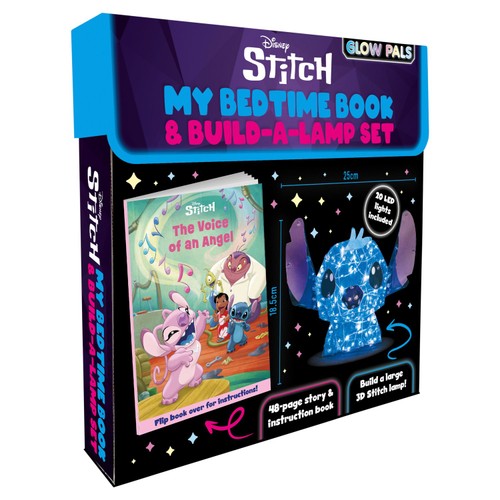 Igloo Books Disney Stitch - Glow Pals My Bedtime Book & Build-A-Lamp