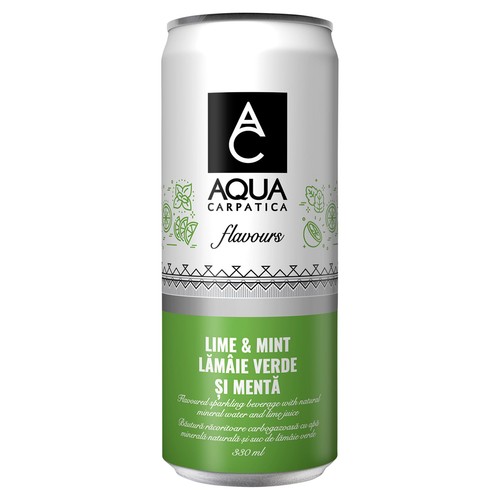 AQUA Carpatica Sparkling Flavours Lime & Mint