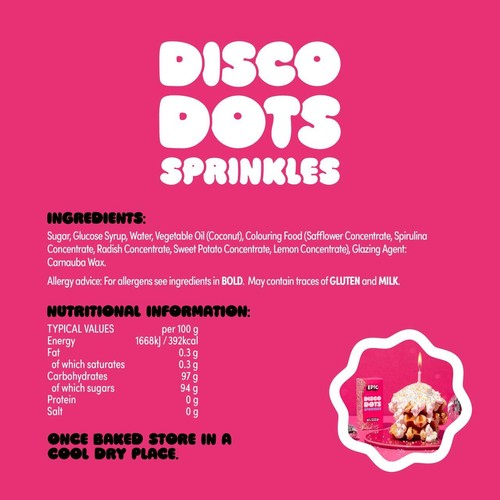 Epic Disco Dots Cake Sprinkles