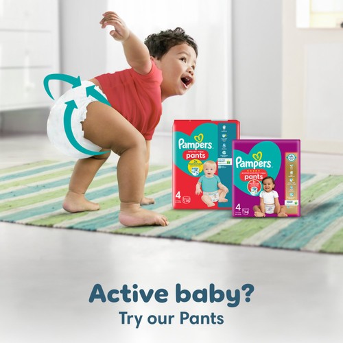 Pampers Baby-Dry Nappies, Size 6 (13-18kg) Essential Pack
