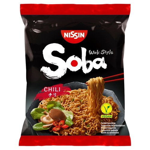 Nissin Soba Chili Instant Wok Style Noodles