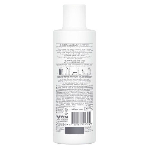 Dove Density + Hair Growth Shampoo for Thicker, Fuller Hair