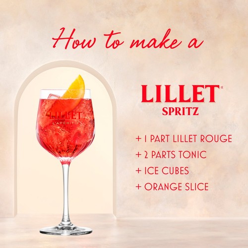 Lillet Rouge Red Wine-Based Aperitif 