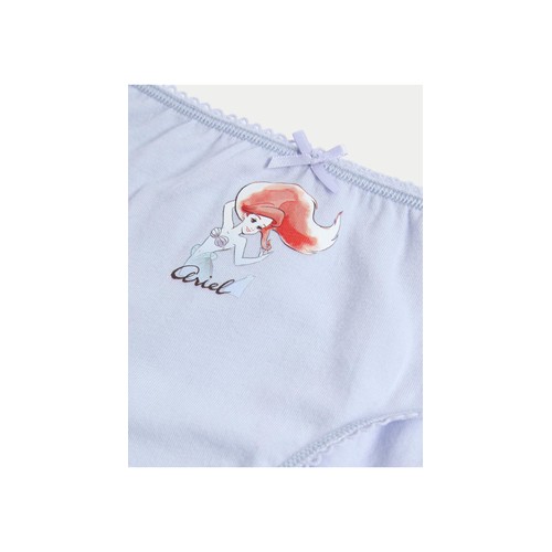 M&S Girls Disney Princess Knickers, 7-8 Years, Multi