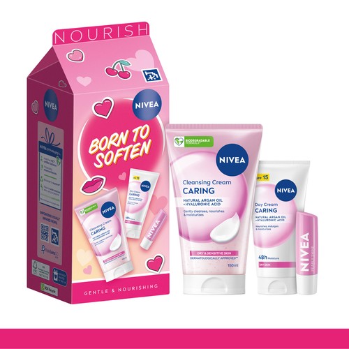 NIVEA Born To Soften Carton Gift Set