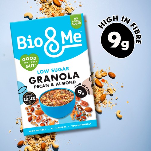 Bio&Me Granola Low Sugar, Naturally Gut-Loving Prebiotic