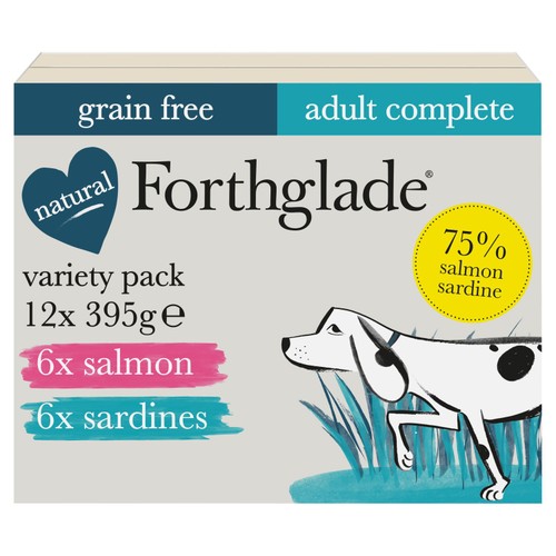 Forthglade Natural Grain-Free Wet Dog Food Variety Pack Salmon & Sardine