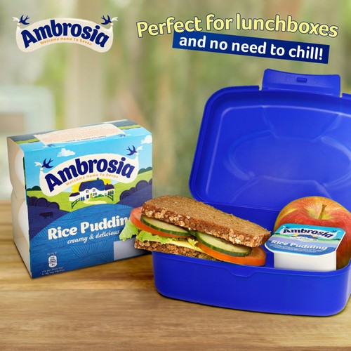 Ambrosia Rice Pudding Dessert Snack Pots