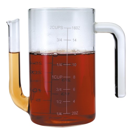 MasterClass 450ml Glass Gravy / Fat Separator