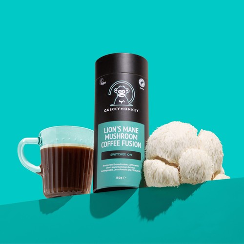 QuirkyMonkey Lion's Mane Mushroom Coffee Fusion (Switched On)