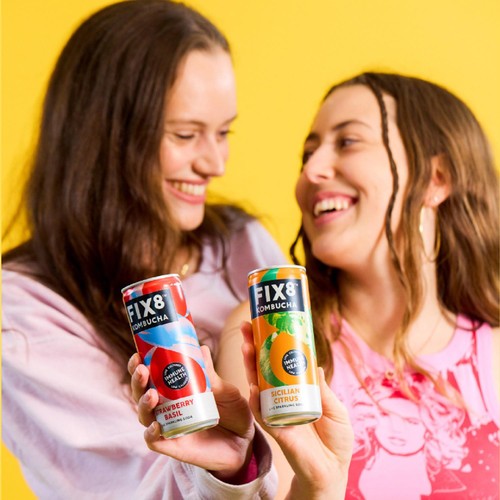 Fix8 Strawberry Basil Kombucha Multipack - Ocado