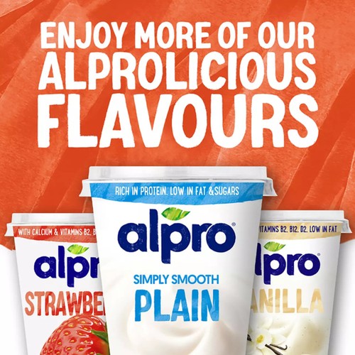 Alpro Plain No Sugars Dairy Free Soya Yoghurt Alternative