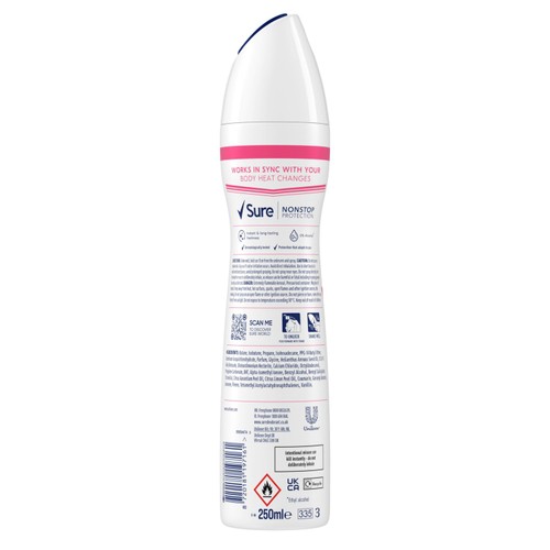Sure Women 72hr Nonstop Protection Bright Bouquet Antiperspirant Deodorant 