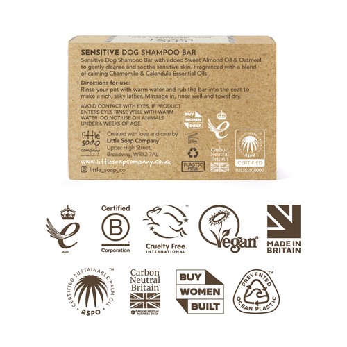 Little Beast Organic Sensitive Dog Shampoo Bar