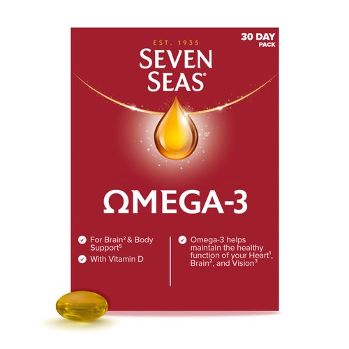 Seven Seas Omega-3 Fish Oil with Vitamin D 30 Capsules