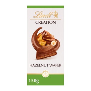 Lindt Creation Milk Hazelnut Wafer Chocolate Bar