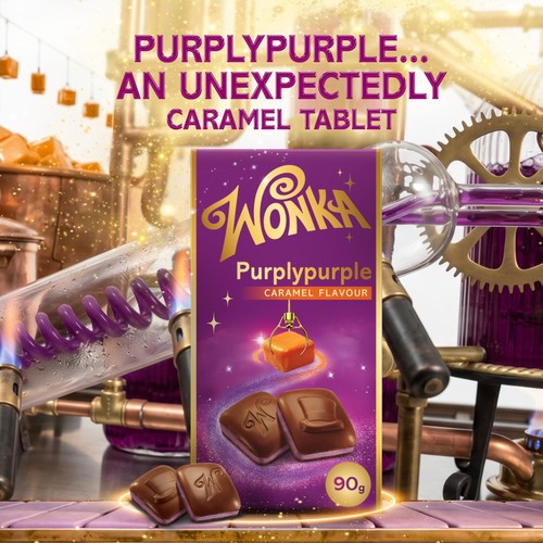Wonka Purply purple Chocolate Block Bar