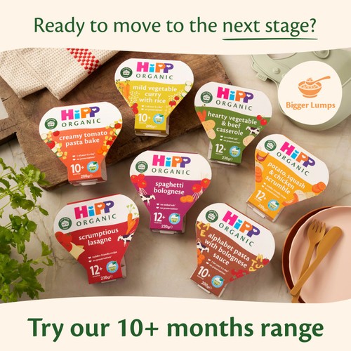 HiPP Organic Apple & Banana Crumble Baby Food Jar 7+ Months 