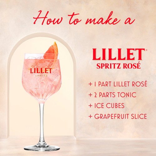 Lillet Rose Wine-Based Aperitif