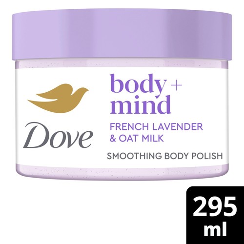 Dove Body + Mind French Lavender & Oat Milk Bath Scrub