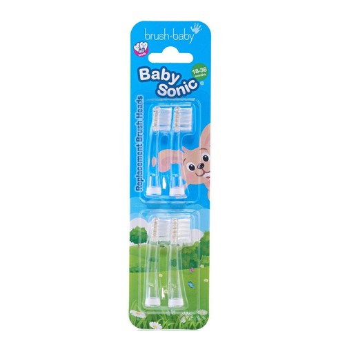 Brush-Baby BabySonic Replacement Toothbrush Heads, 18-36 mths Brush-Baby BabySonic Replacement Toothbrush Heads, 18-36 mths