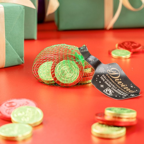 Divine 70% Dark Chocolate Coins