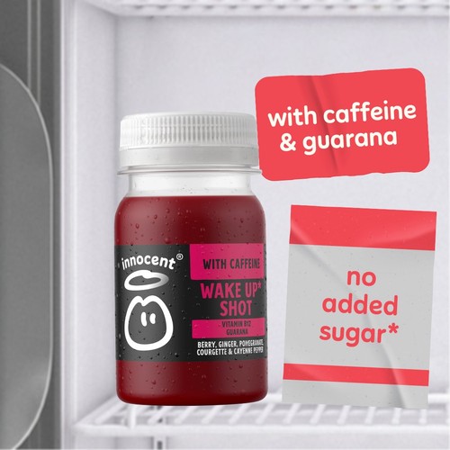 Innocent Wake Up Berry Ginger Pomegranate Courgette & Cayenne Pepper Shot