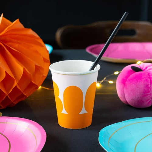 Talking Tables Pumpkin Halloween Paper Cups