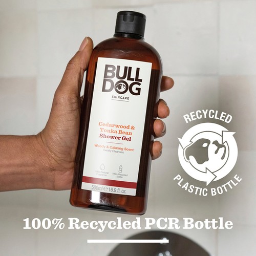 Bulldog Mens Cedarwood and Tonka Bean Shower Gel
