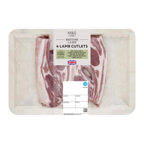M&S 4 Lamb Cutlets