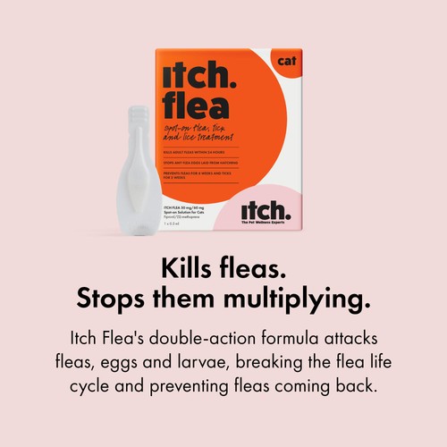 Itch Flea & Tick Spot On Treatment For Cats