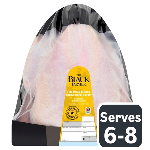 The Black Farmer Free Range Bronze Whole Turkey