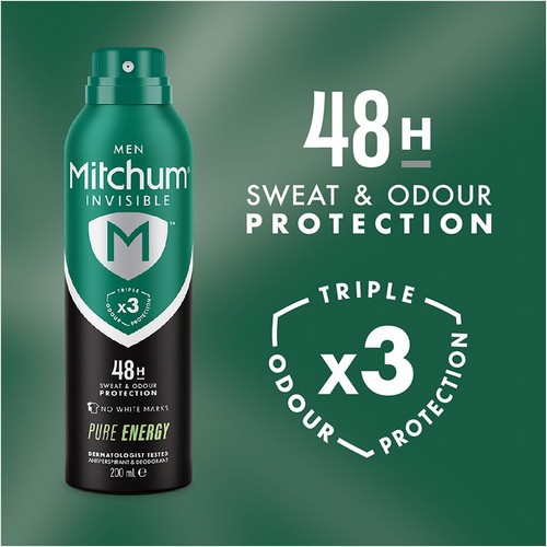 Mitchum Men Invisible Pure Energy Anti-Perspirant Deodorant