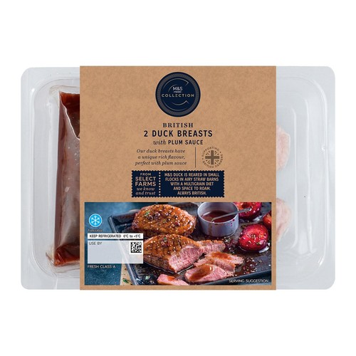M&S 2 British Duck Breasts with Plum Sauce