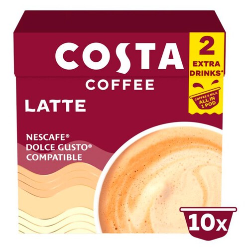 Costa Coffee NESCAFE Dolce Gusto Compatible Signature Blend Latte