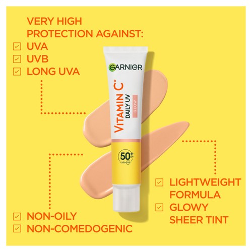 Garnier Vitamin C Daily UV Brightening Fluid Sheer Glow, SPF50+